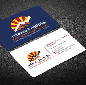Visitenkarten-Design von Graphixpointt für Arizona Foothills Tax Accounting | Design: #29134798
