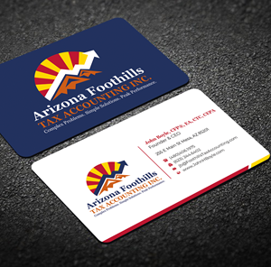 Visitenkarten-Design von Graphixpointt für Arizona Foothills Tax Accounting | Design: #29134799