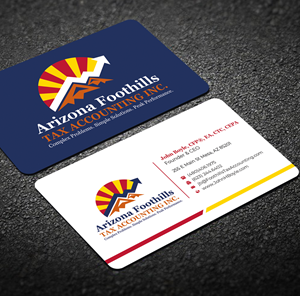 Visitenkarten-Design von Graphixpointt für Arizona Foothills Tax Accounting | Design: #29134800