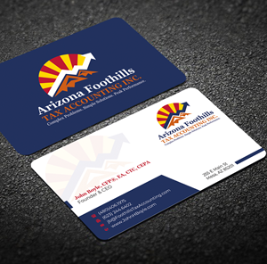 Visitenkarten-Design von Graphixpointt für Arizona Foothills Tax Accounting | Design: #29134837