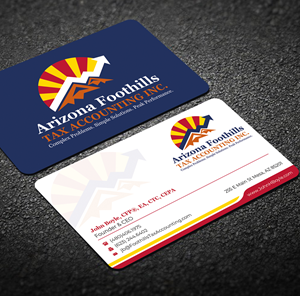 Visitenkarten-Design von Graphixpointt für Arizona Foothills Tax Accounting | Design: #29134840