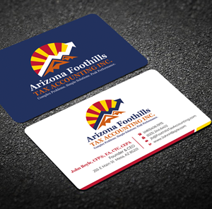 Visitenkarten-Design von Graphixpointt für Arizona Foothills Tax Accounting | Design: #29134843