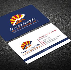 Visitenkarten-Design von Graphixpointt für Arizona Foothills Tax Accounting | Design: #29134844