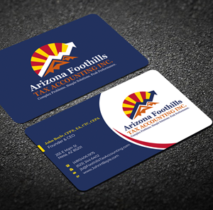 Visitenkarten-Design von Graphixpointt für Arizona Foothills Tax Accounting | Design: #29134913