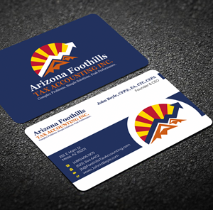Visitenkarten-Design von Graphixpointt für Arizona Foothills Tax Accounting | Design: #29134914