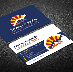 Visitenkarten-Design von Graphixpointt für Arizona Foothills Tax Accounting | Design: #29134915