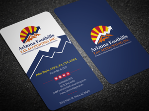 Visitenkarten-Design von Graphixpointt für Arizona Foothills Tax Accounting | Design: #29134966