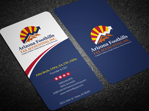 Visitenkarten-Design von Graphixpointt für Arizona Foothills Tax Accounting | Design: #29134968