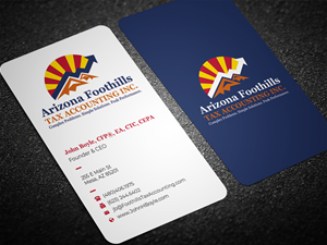 Visitenkarten-Design von Graphixpointt für Arizona Foothills Tax Accounting | Design: #29134981