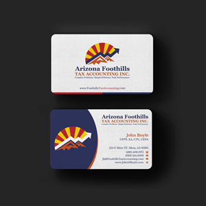 Visitenkarten-Design von INDIAN_Ashok für Arizona Foothills Tax Accounting | Design: #29137380