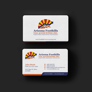 Visitenkarten-Design von INDIAN_Ashok für Arizona Foothills Tax Accounting | Design: #29137382