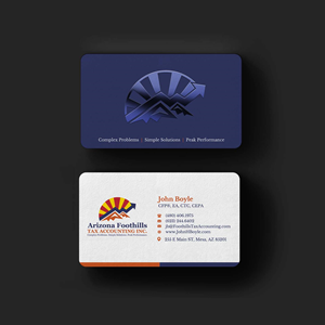 Visitenkarten-Design von INDIAN_Ashok für Arizona Foothills Tax Accounting | Design: #29137399