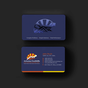 Visitenkarten-Design von INDIAN_Ashok für Arizona Foothills Tax Accounting | Design: #29137404