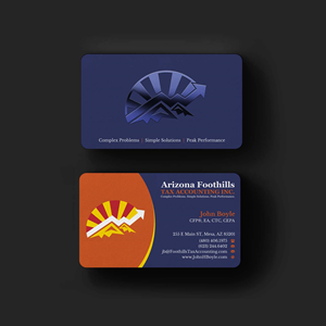 Design de Carte de Visite par INDIAN_Ashok pour Arizona Foothills Tax Accounting | Design : #29137414