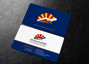 Design de Carte de Visite par chandrayaan.creative pour Arizona Foothills Tax Accounting | Design : #29136857