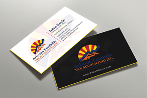 Business Card Design by Tripti Ranjan Gain for Arizona Foothills Tax Accounting | Design: #29137423