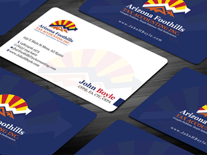 Business Card Design by Tripti Ranjan Gain for Arizona Foothills Tax Accounting | Design: #29137429