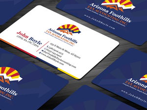 Business Card Design by Tripti Ranjan Gain for Arizona Foothills Tax Accounting | Design: #29137430