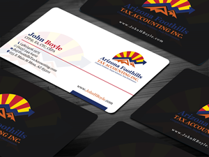 Business Card Design by Tripti Ranjan Gain for Arizona Foothills Tax Accounting | Design: #29137435