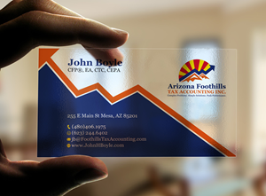 Business Card Design by Tripti Ranjan Gain for Arizona Foothills Tax Accounting | Design: #29137456