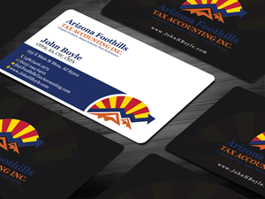 Business Card Design by Tripti Ranjan Gain for Arizona Foothills Tax Accounting | Design: #29137457