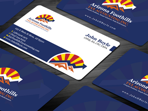 Business Card Design by Tripti Ranjan Gain for Arizona Foothills Tax Accounting | Design: #29137462