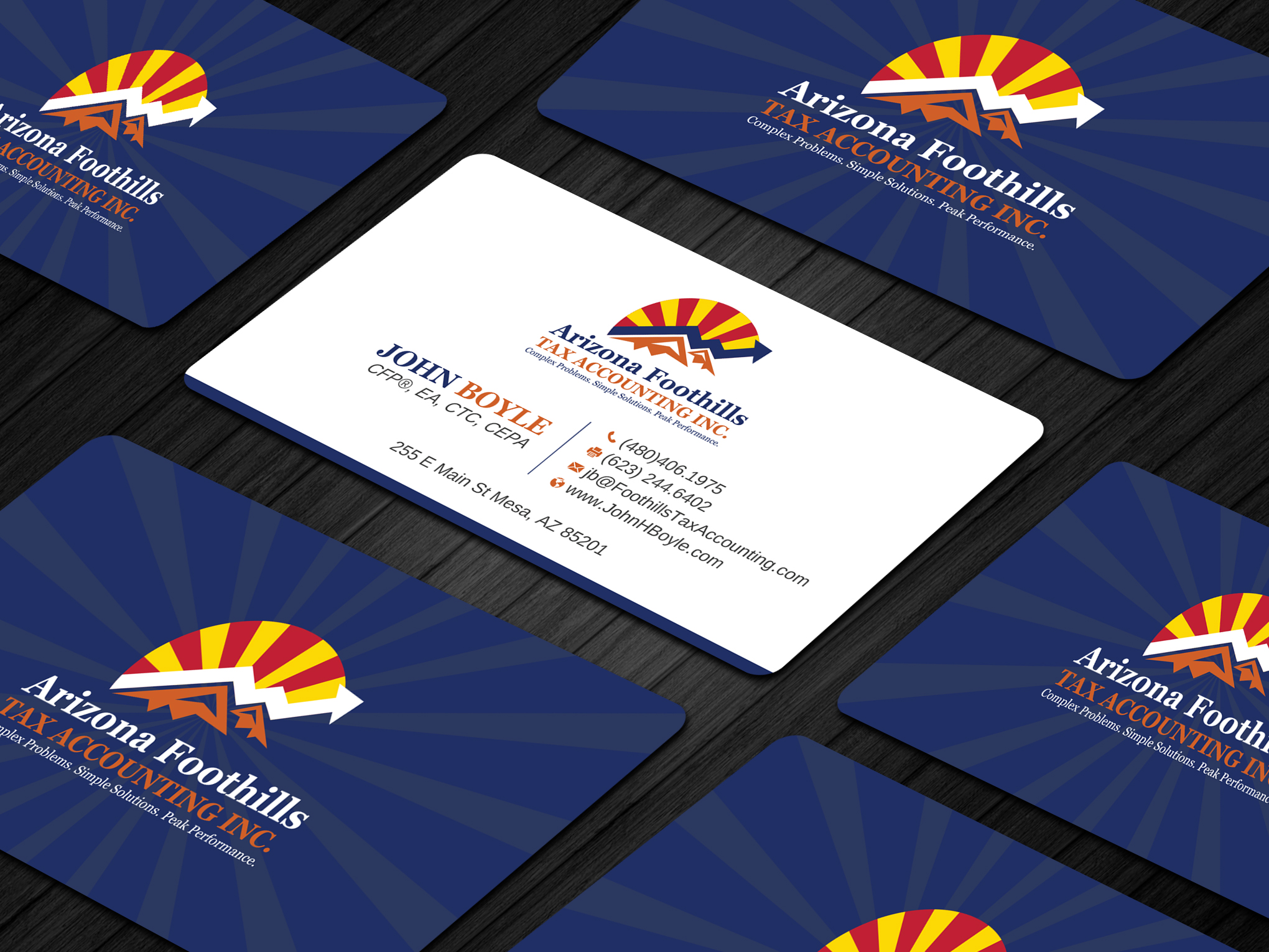 Business Card Design by Uttom 2 for Arizona Foothills Tax Accounting | Design #29136462