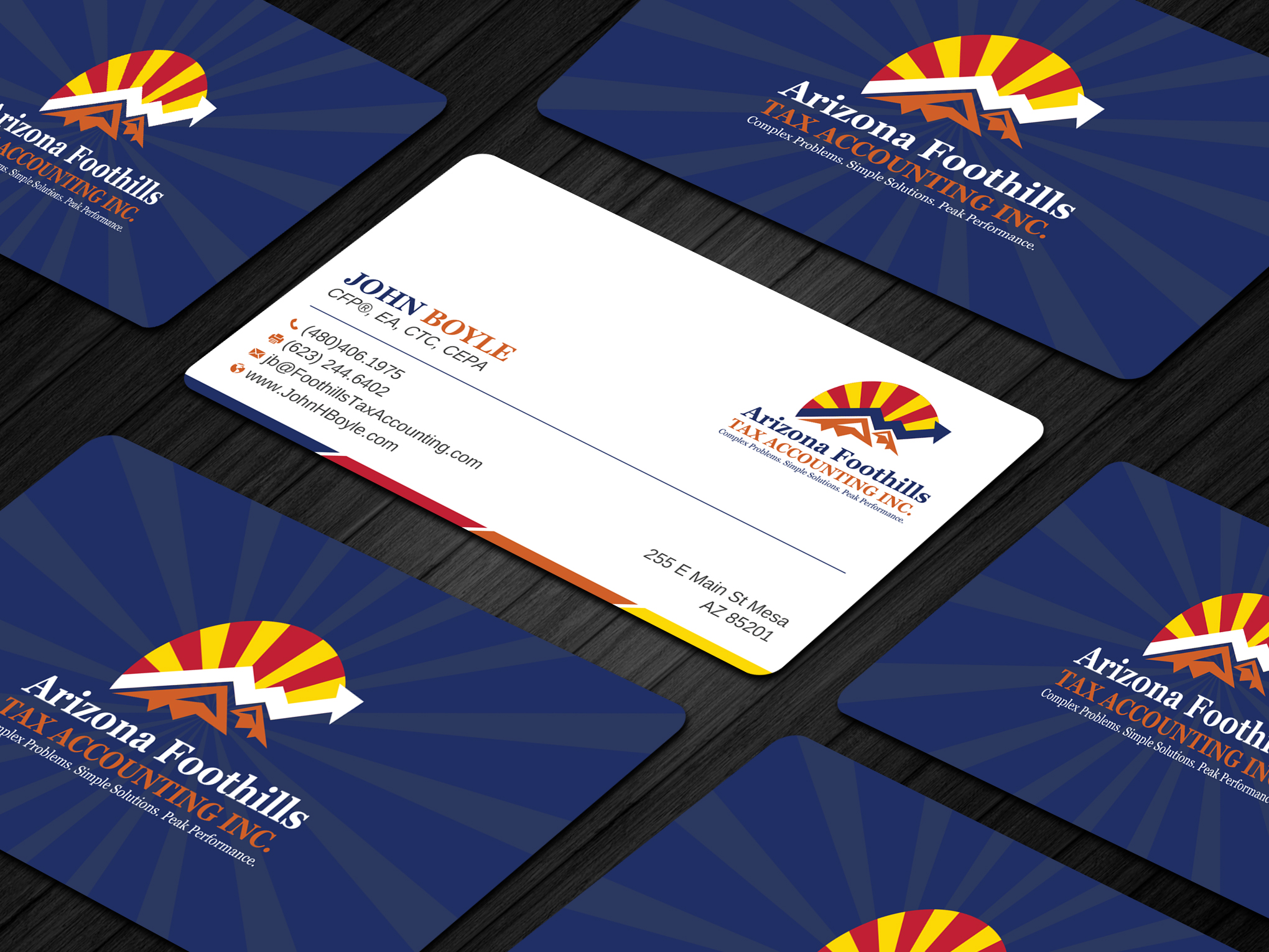 Business Card Design by Uttom 2 for Arizona Foothills Tax Accounting | Design #29136463