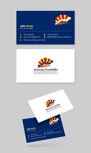 Design de Carte de Visite par Graphic Guy pour Arizona Foothills Tax Accounting | Design : #29137336