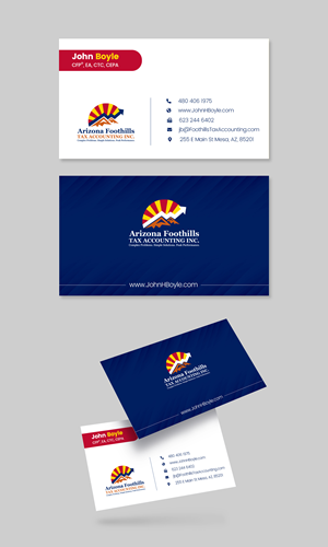 Design de Carte de Visite par Graphic Guy pour Arizona Foothills Tax Accounting | Design : #29137636