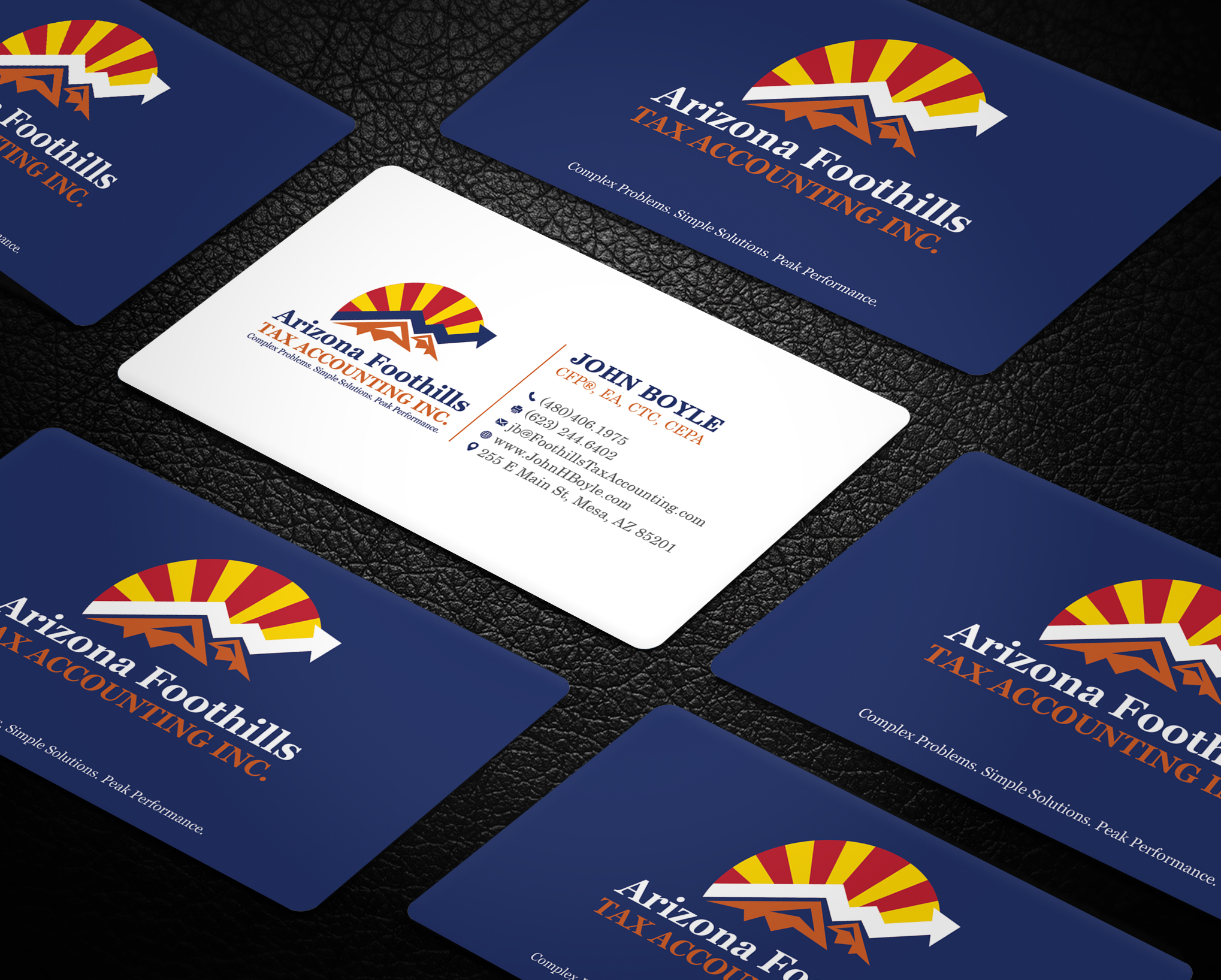 Visitenkarten-Design von Bonna 3 für Arizona Foothills Tax Accounting | Design #29135790