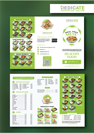 Flyer Design by Thanh La for DEDICATE Healthy Kitchen | Design: #29148294