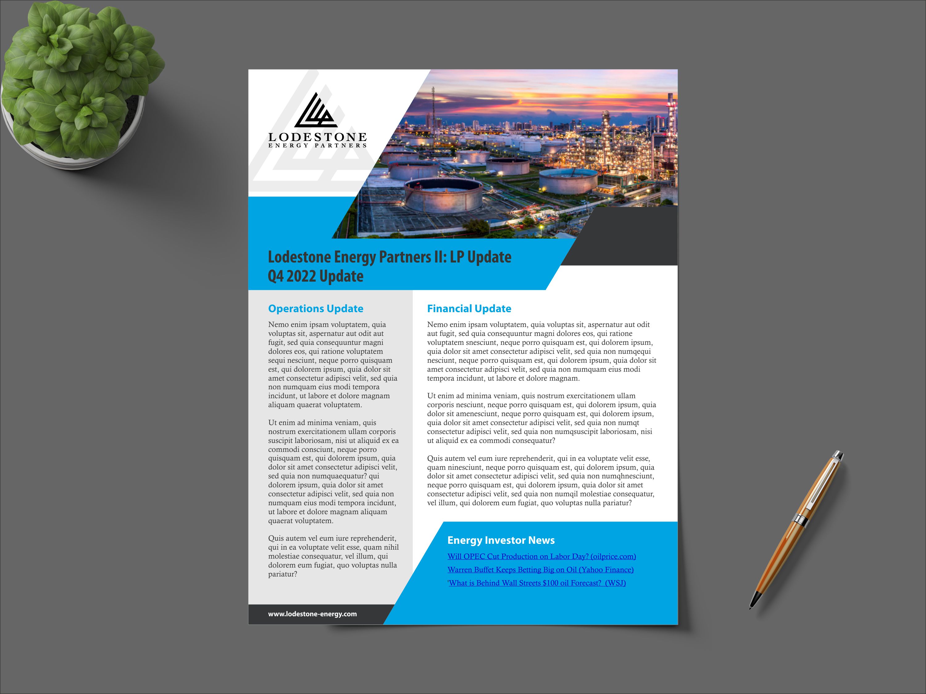 Newsletter Design by nng for this project | Design #29162525