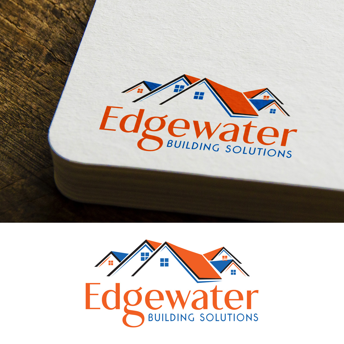 Logo Design by we with for Edgewater Building Solutions  | Design #29139311