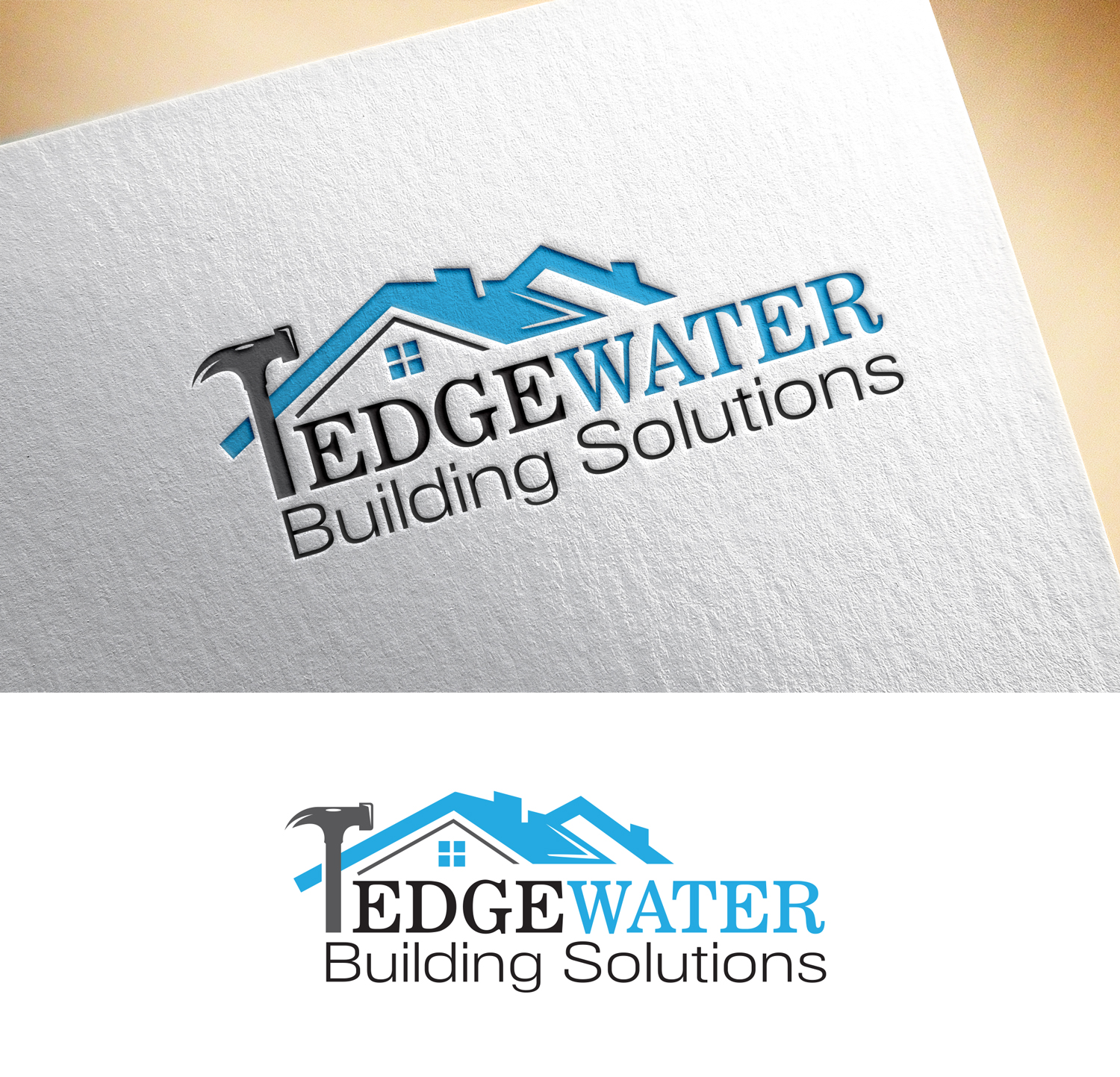 Logo Design by Impressive Solutions for Edgewater Building Solutions  | Design #29137277