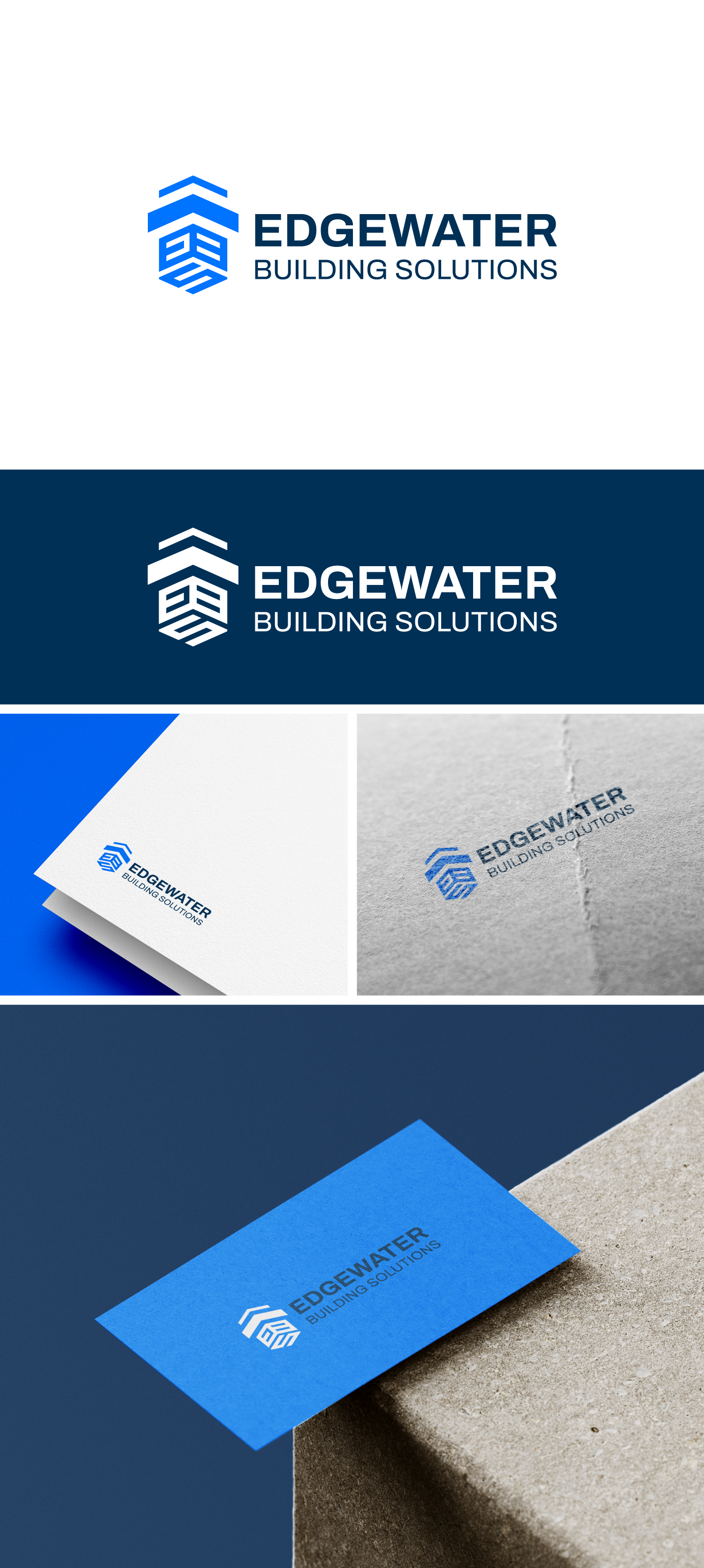 Logo Design by Altaf Mahmud for Edgewater Building Solutions  | Design #29166464