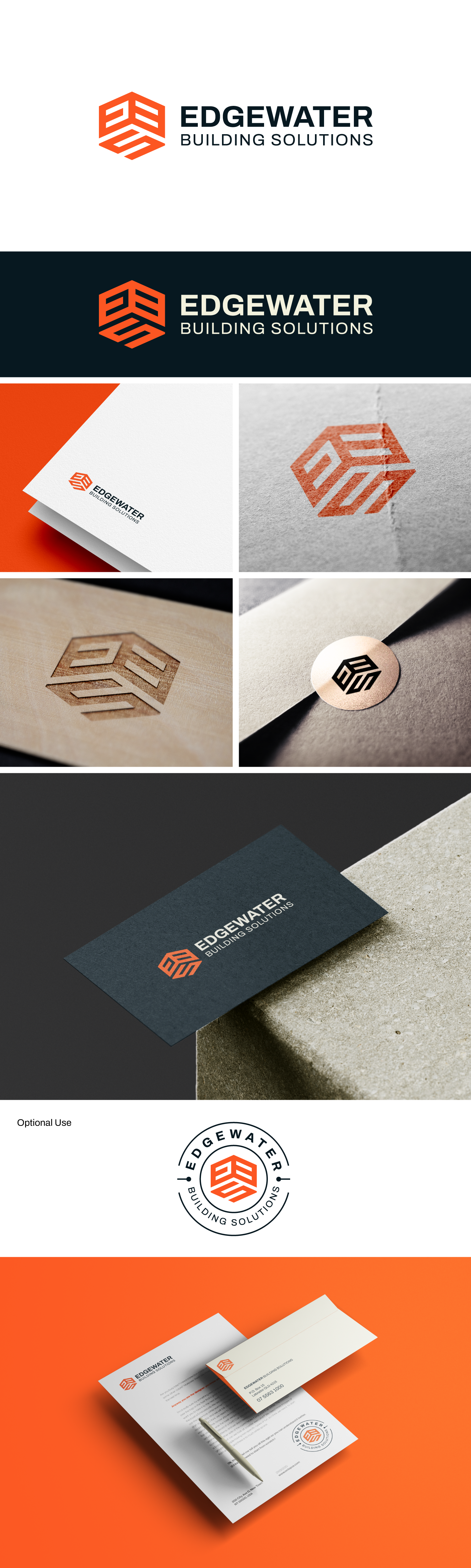 Logo Design by Altaf Mahmud for Edgewater Building Solutions  | Design #29209484