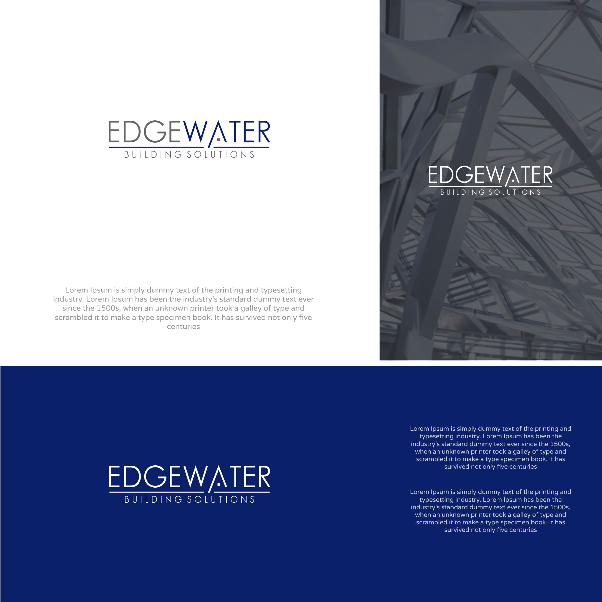 Logo Design by MX LogoArt for Edgewater Building Solutions  | Design #29135738