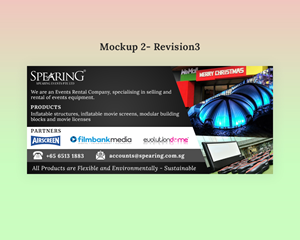 Banner-Design von Expert Designer für Spearing Events Pte Ltd | Design: #29176237