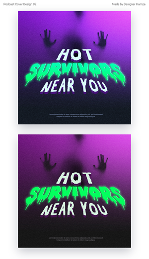 Hot Survivors Near You Podcast Design | Diseño de Podcast por Designer Hamza