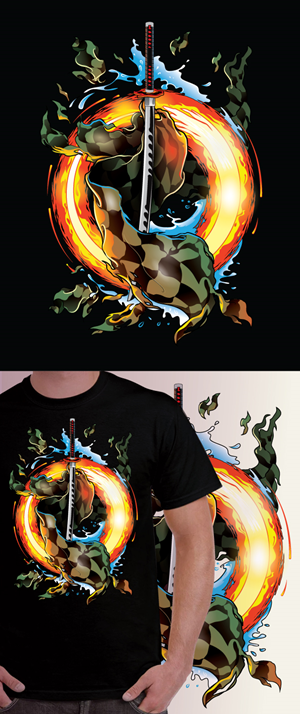 tanjiro kamado demonslayer anime/manga | Diseño de Camiseta por ally designs