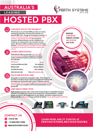 Flyer-Design von Thanh La für Perth Systems | Design #29175081