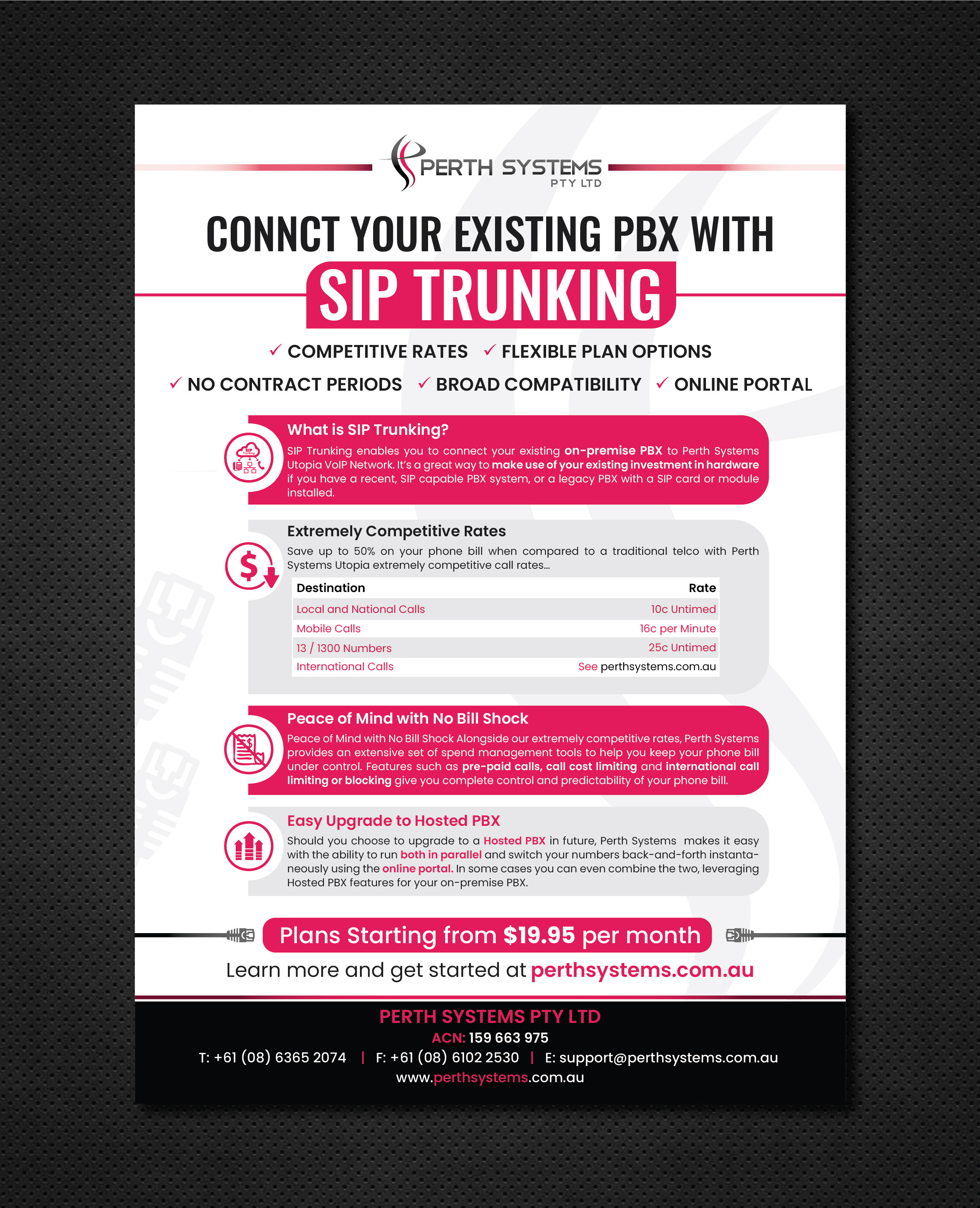 Diseño de Flyer por artbitin para Perth Systems | Diseño #29161991