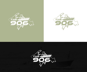 The 906 - with the shape of the upper peninsula of Michigan. | Logo Design by sol design2