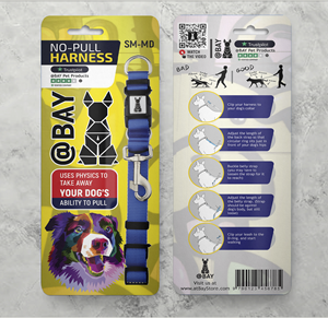 Packaging/hanging backer for @BAY™ No-Pull Dog Harness | Packaging Design by Tuba Art Studio. IZ (IMRAN ZW)