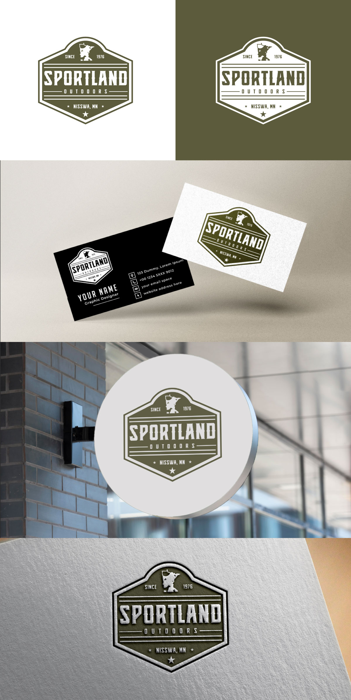 Logo Design by RS_Design for Sportland Outdoors | Design #29313108
