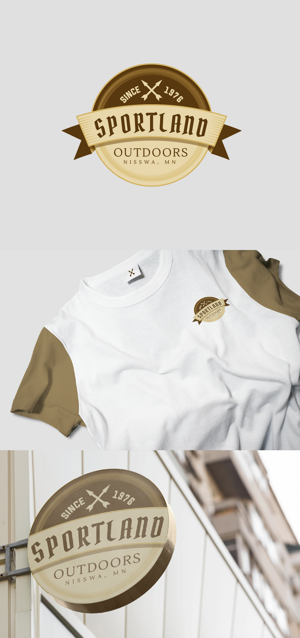 Logo Design by GraphicsJungle for Sportland Outdoors | Design #29176910