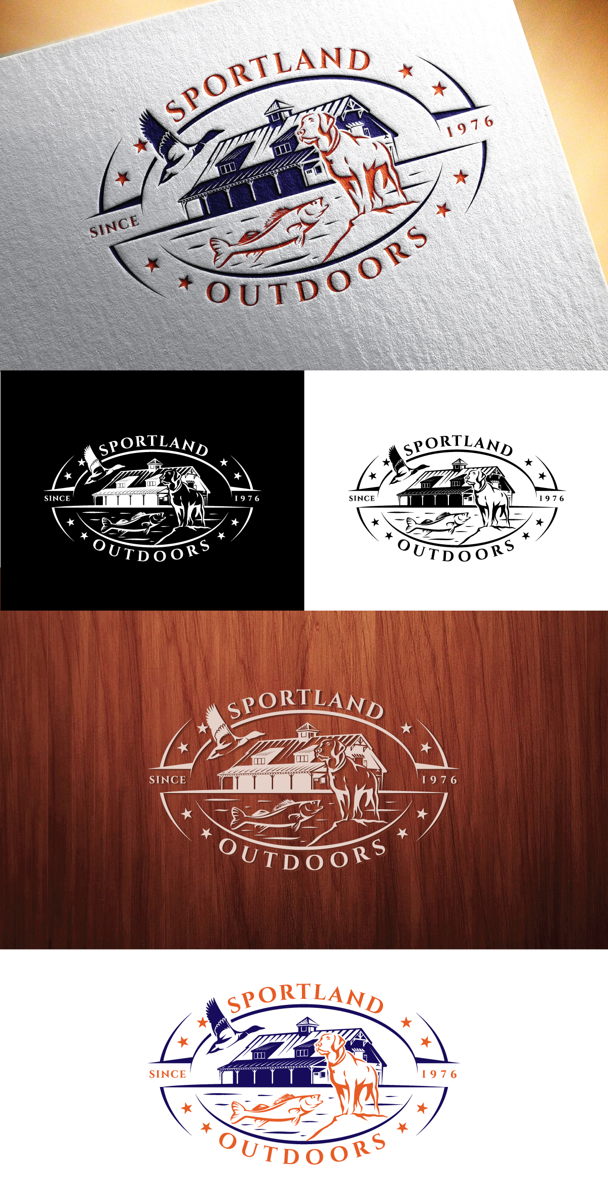 Logo Design by Logo Stock for Sportland Outdoors | Design #29152422