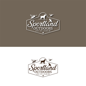 Logo Design by 3Guys for Sportland Outdoors | Design: #29178850
