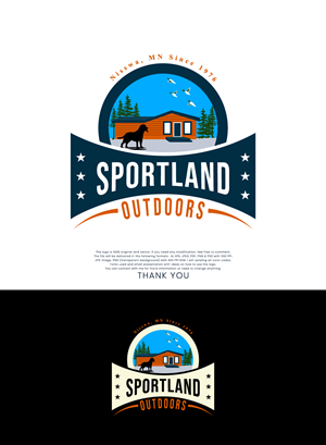 Logo Design by The Silver Screen Studio for Sportland Outdoors | Design: #29157954